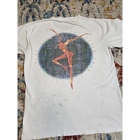 Vintage 90s Dave Matthews Band T-Shirt Could I Have Been Anyone Sz S/M THRASHED - Picture 2 of 9